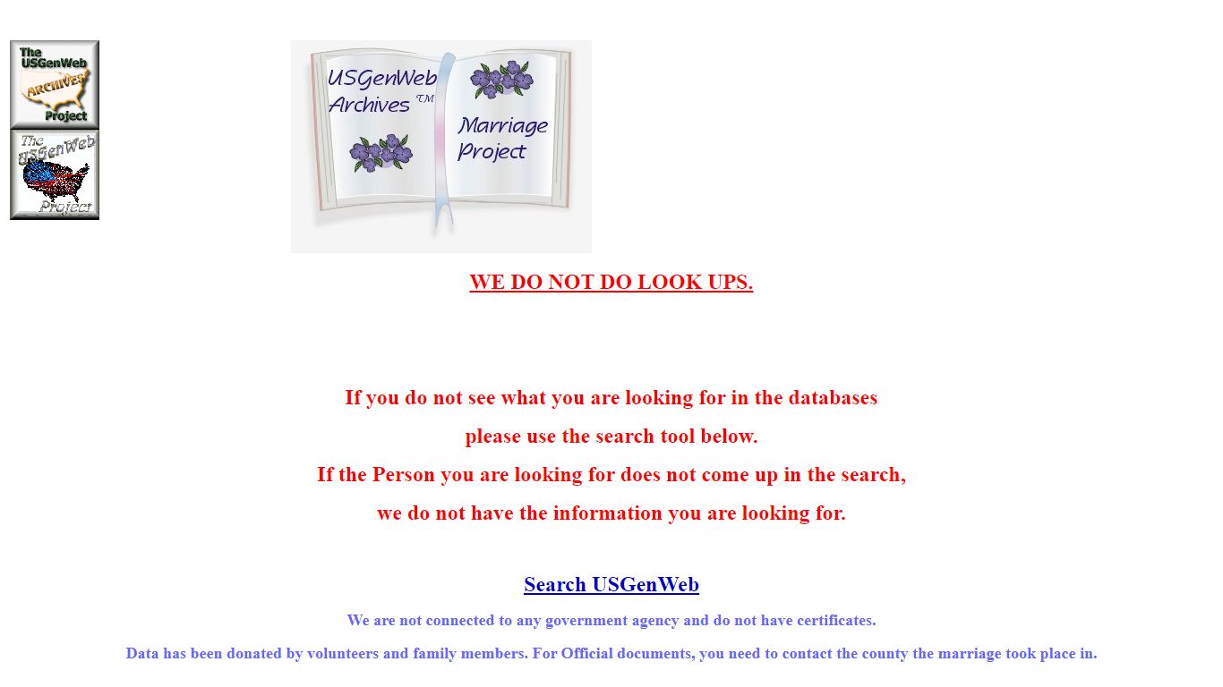 Free Marriage Records